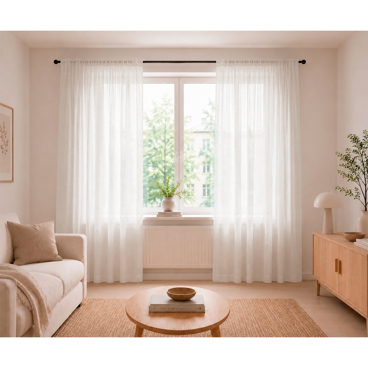 Ihanin Ilo valoverho 140x280cm valkoinen