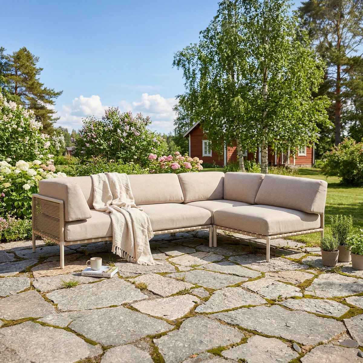Asgård avokulmasohva, taupe/beige