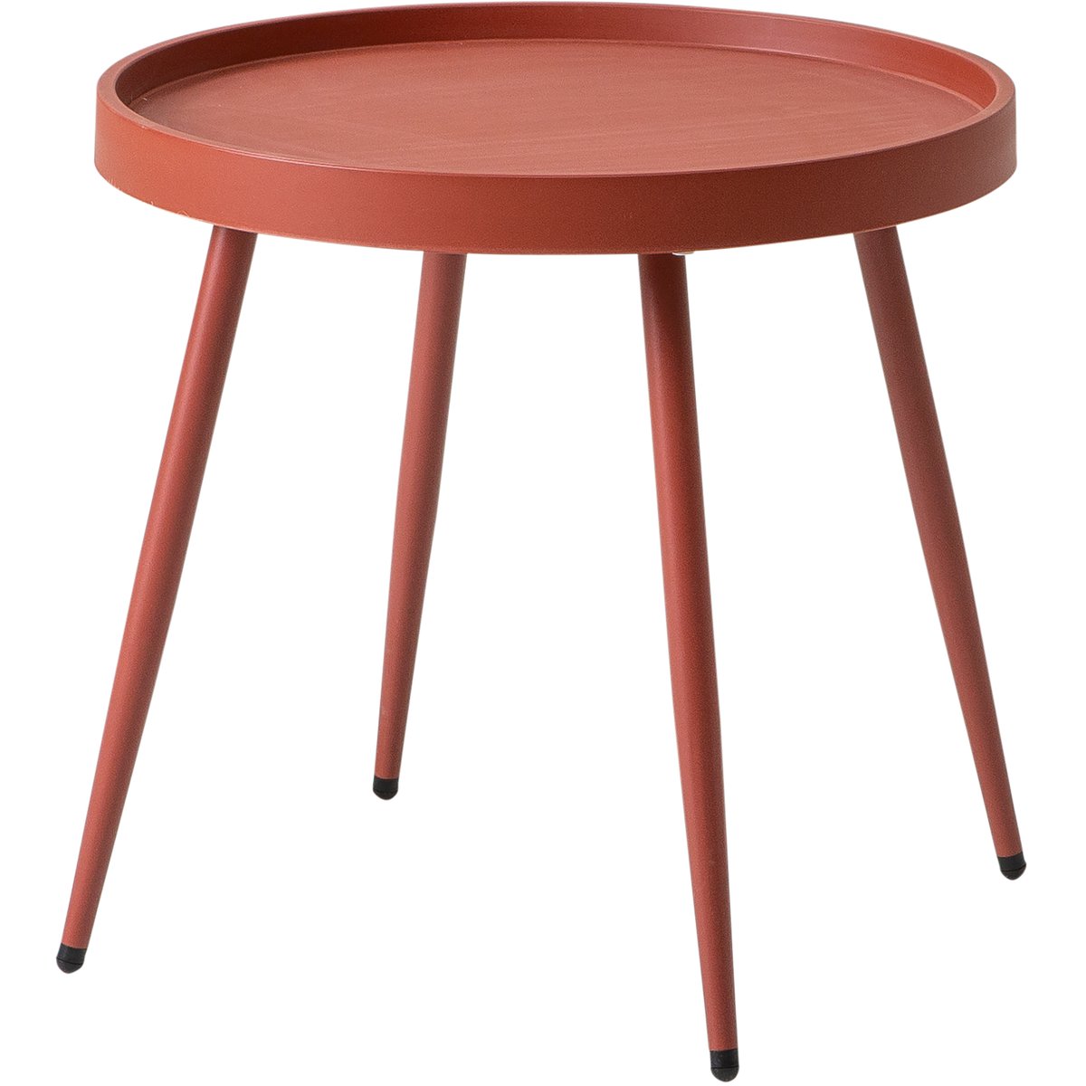 Avellino sivupöytä 50cm pyöreä punainen