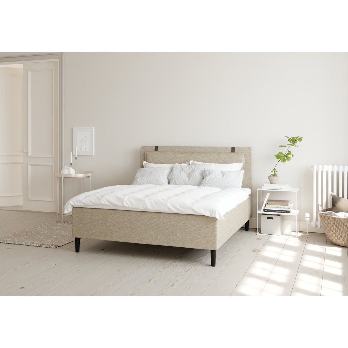 Wonderland VIP runkopatjasetti 160x200 firm/firm, beige + Superior Hyperflex -petauspatja