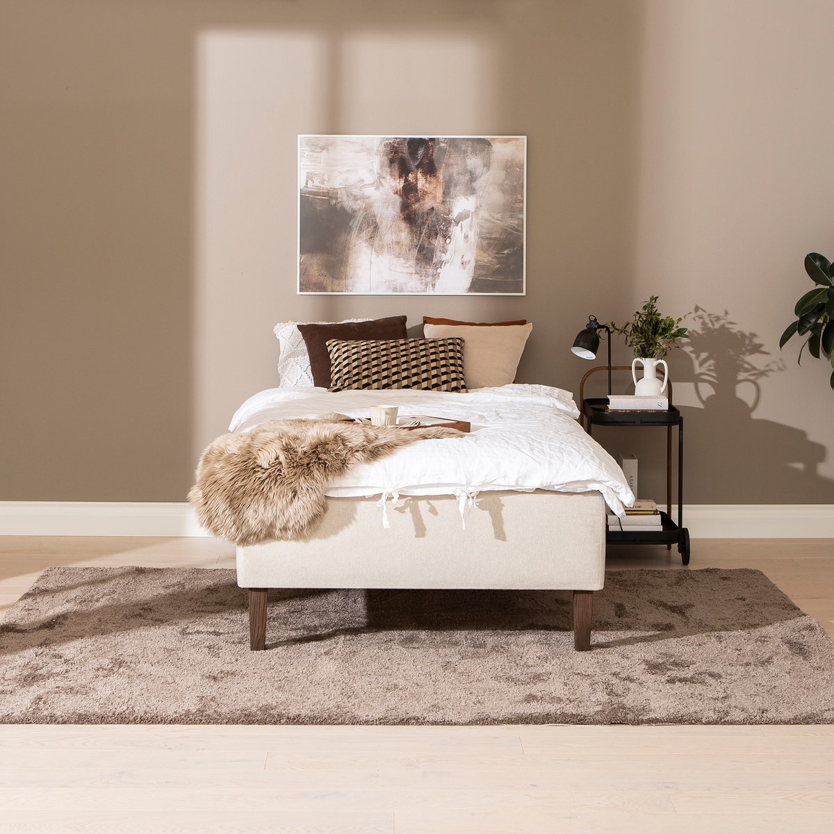 Moon Gold runkopatja 140x200, pocket 7-vyöh. Primo 05 beige