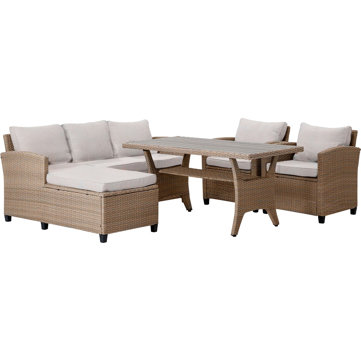 Savona sohvaryhmä ulos, harmaa/beige