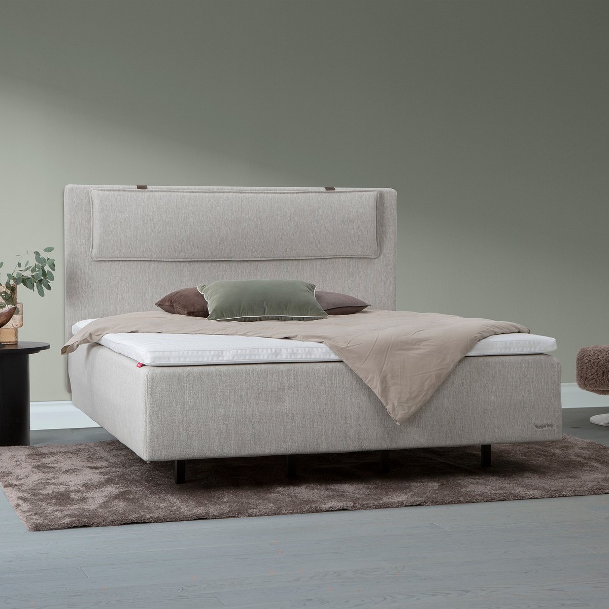 Wonderland VIP runkopatjasetti 180x200 firm/firm, beige + Superior Hyperflex -petauspatja